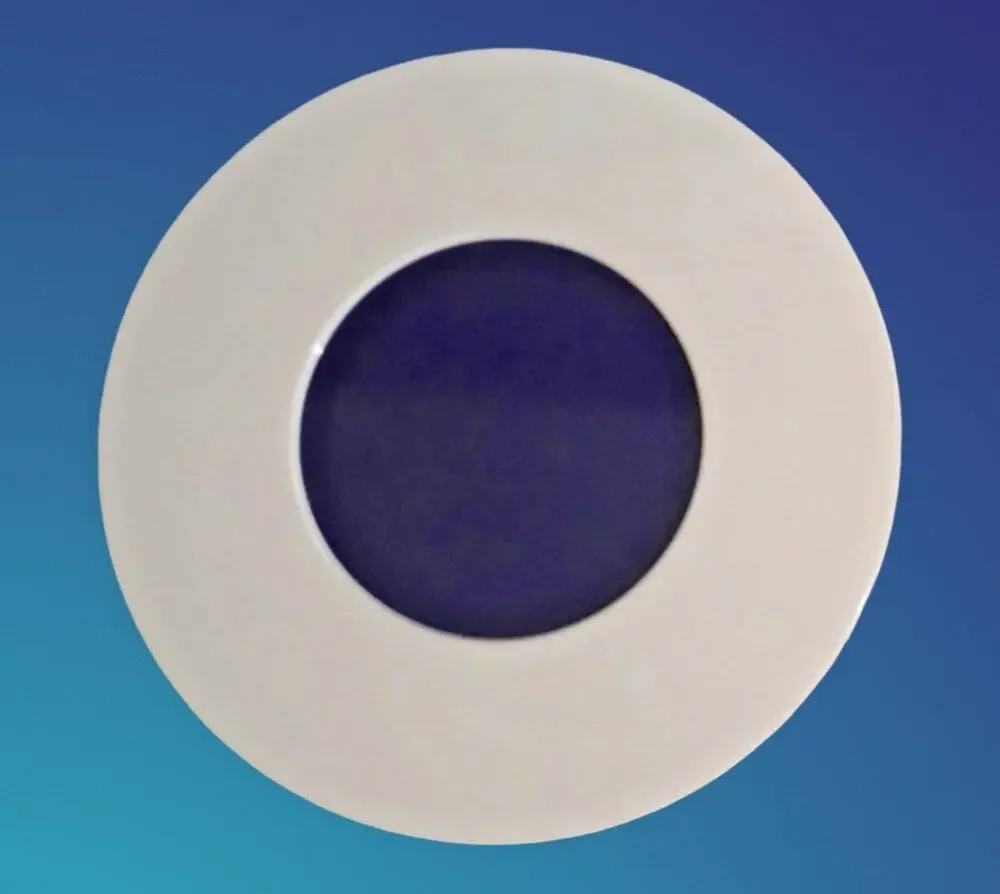 Tupperware Coolspot Trivet White w Bold-n-Blue 2828A Vintage Retro Kitchen Decor